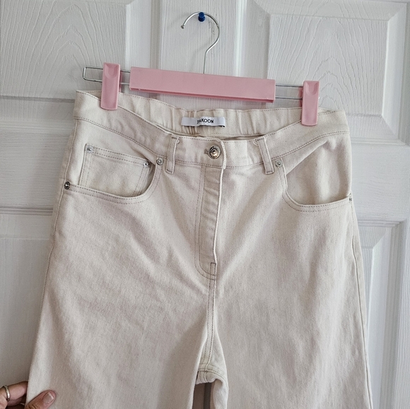 Thakoon High Waisted Denim Wide Peg Pants - Picture 4 of 10